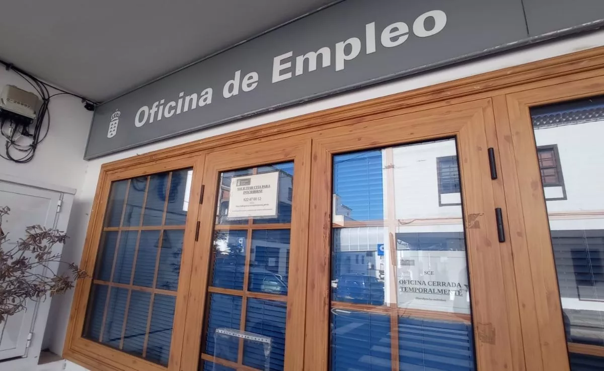 Oficina de Empleo de Tacoronte, cerrada por la presencia de gas radón. /Imagen de la Red