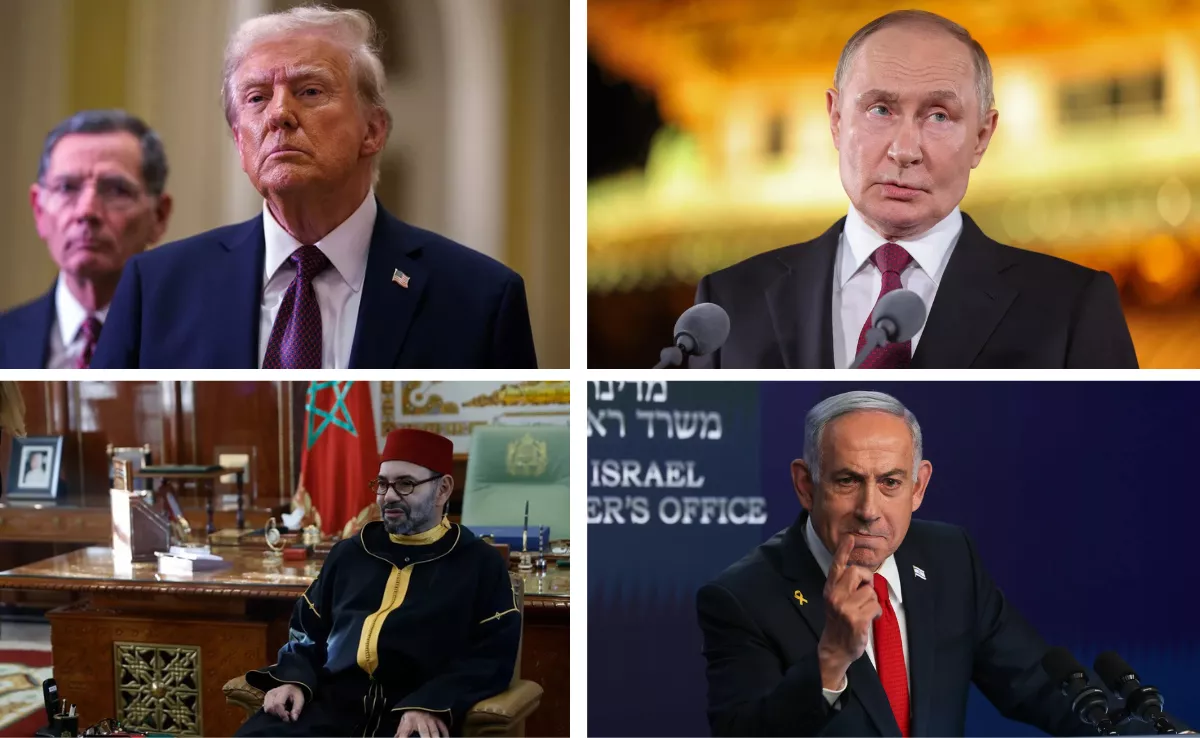 Donald Trump, Putin, Mohamed VI y Netanyahu / AH Donald Trump, Putin, Mohamed VI y Netanyahu / AH
