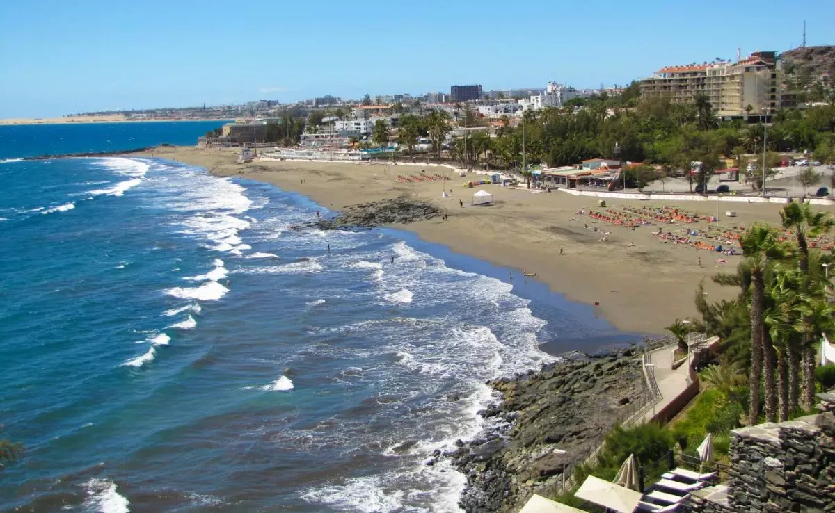 Playa San Agustín, en San Bartolomé de Tirajana (Gran Canaria). /Redes