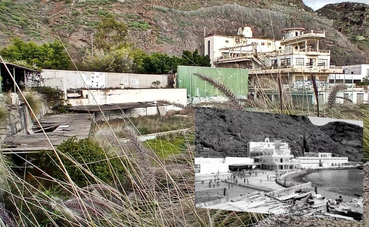 Edificio del antiguo balneario de Santa Cruz de Tenerife|MONTAJEAH