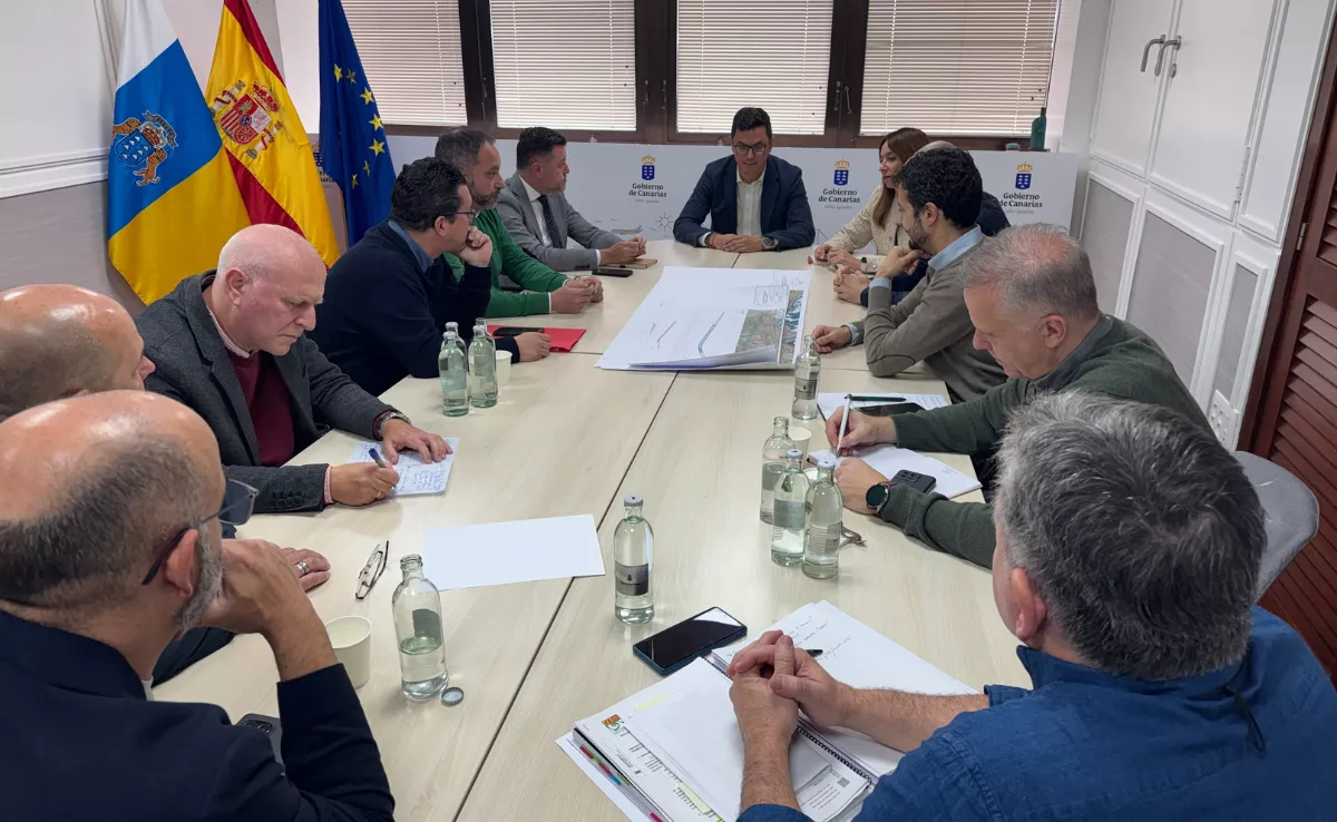 Momento de la reunión sobre la GC-2 / GOBIERNO DE CANARIAS