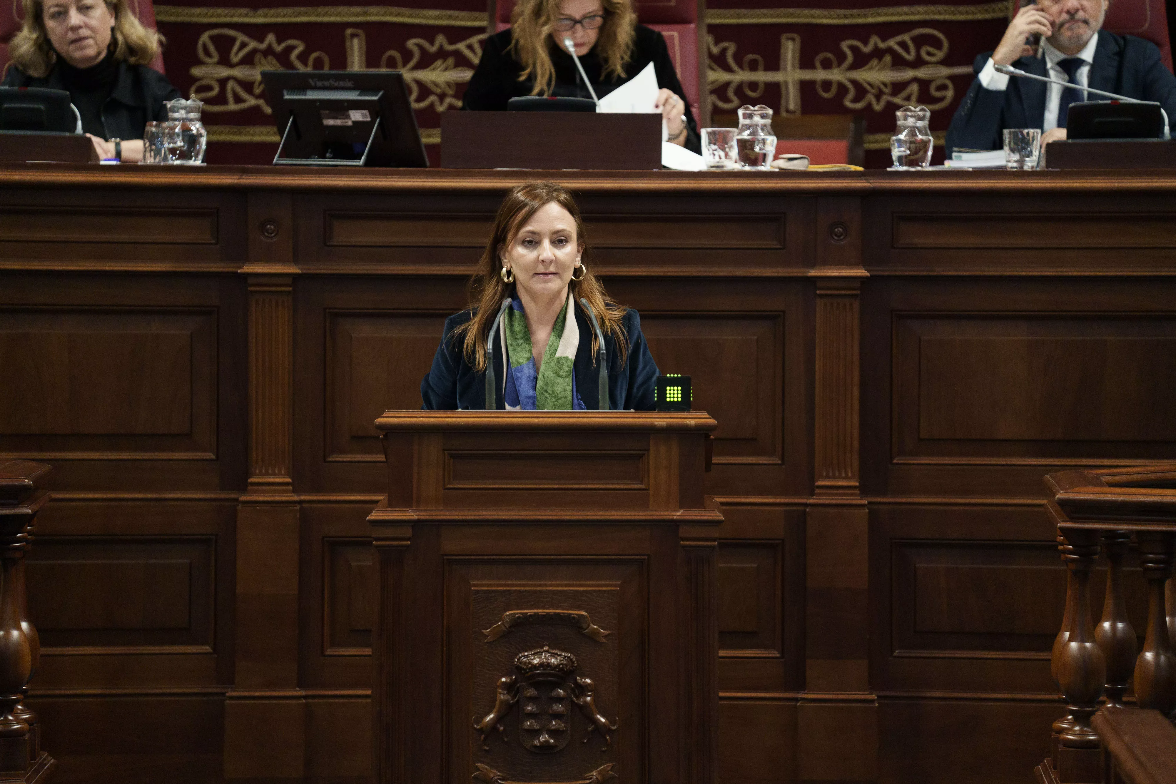 La consejera de Presidencia, Administraciones Públicas, Justicia y Seguridad del Gobierno de Canarias, Nieves Lady Barreto. / RAMÓN DE LA ROCHA-EFE
