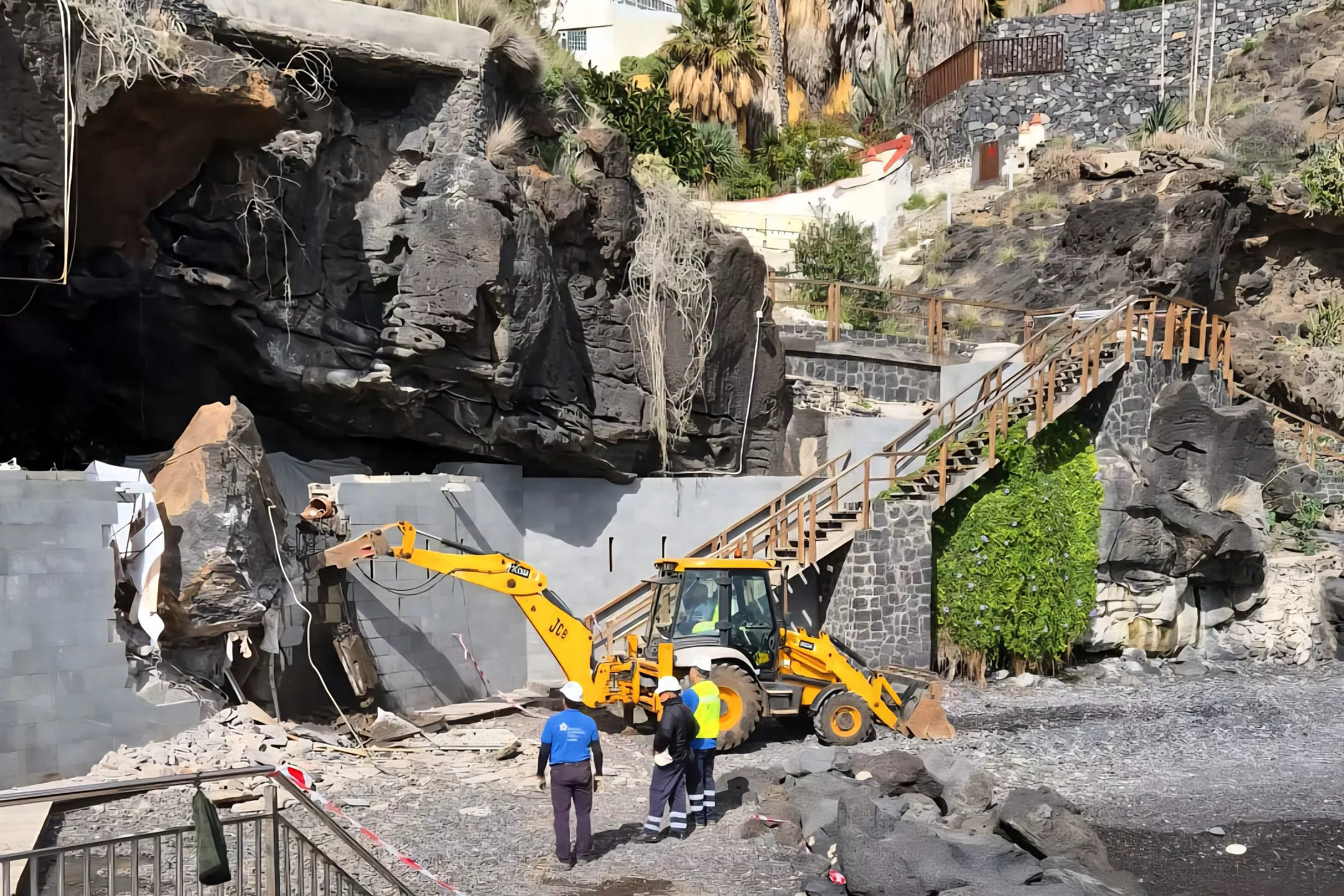 Imagen del desprendimiento en El Rosario, Tenerife. / AYUNTAMIENTO DE EL ROSARIO