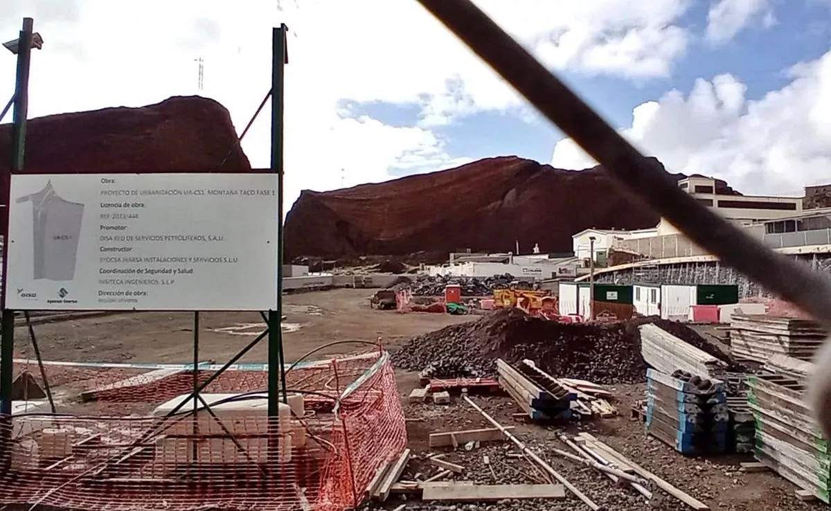 Inicio de las obras en los aledaños de la montaña de Taco|AH