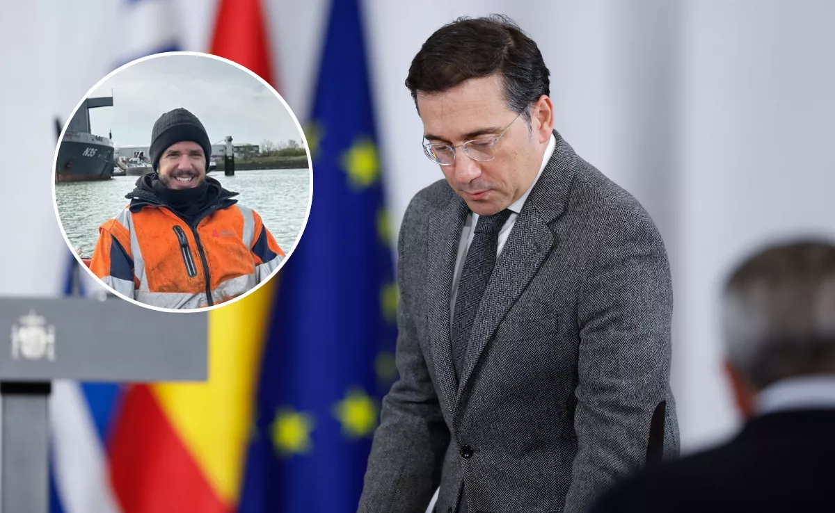 El periodista canario Miguel Moreno y el ministro Albares / AH