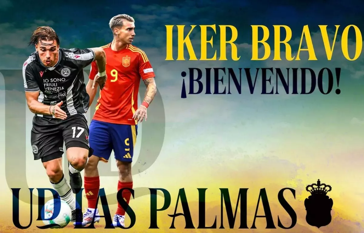 Acuerdo con el Udinese: Iker Bravo jugará cedido en la UD Las Palmas. UDLP