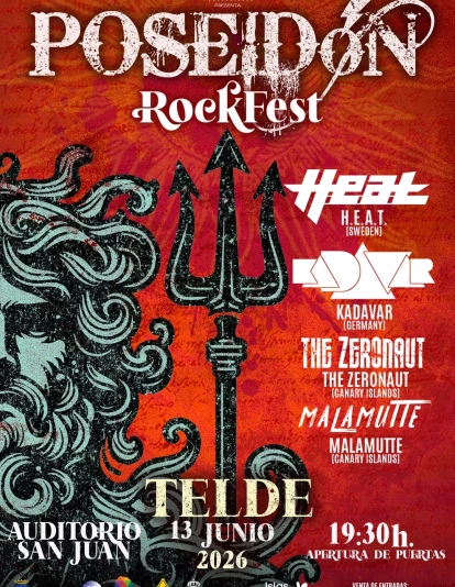 CARTELERÍA POSEIDÓN ROCK FEST 2026
