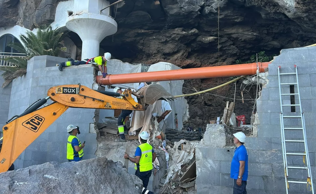 Obras de reparación en Tabaiba / AYUNTAMIENTO DE EL ROSARIO