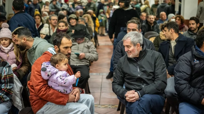 El presidente del Gobierno de Canarias, Fernando Clavijo, en Artenara / GOBIERNO DE CANARIAS (1)