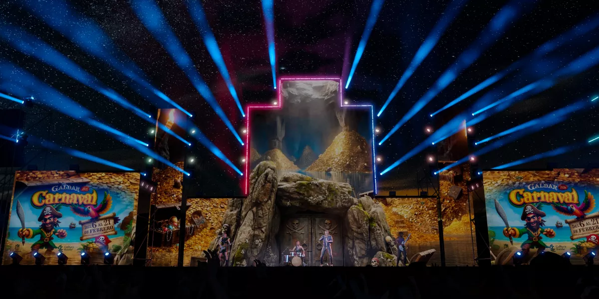 Imagen del escenario del Carnaval de Gáldar 2026 / AYUNTAMIENTO DE GÁLDAR