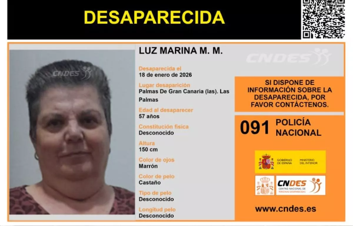 Buscan a una mujer de 57 años desaparecida en la zona de Los Giles, en Las Palmas de Gran Canaria