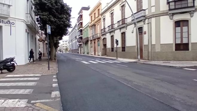 Carril bici ya desmantelado en Méndez Núñez|AH