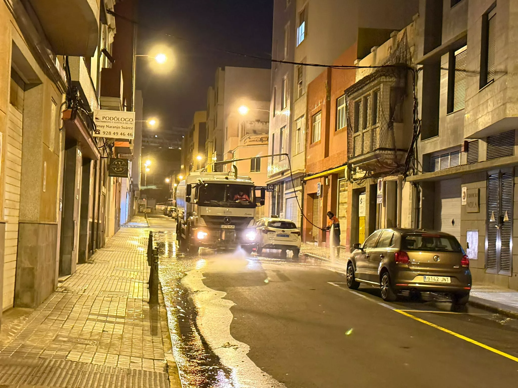 Limpieza en los barrios afectados por los Fenómenos Meteorológicos Adversos. AYUNTAMIENTO LPA