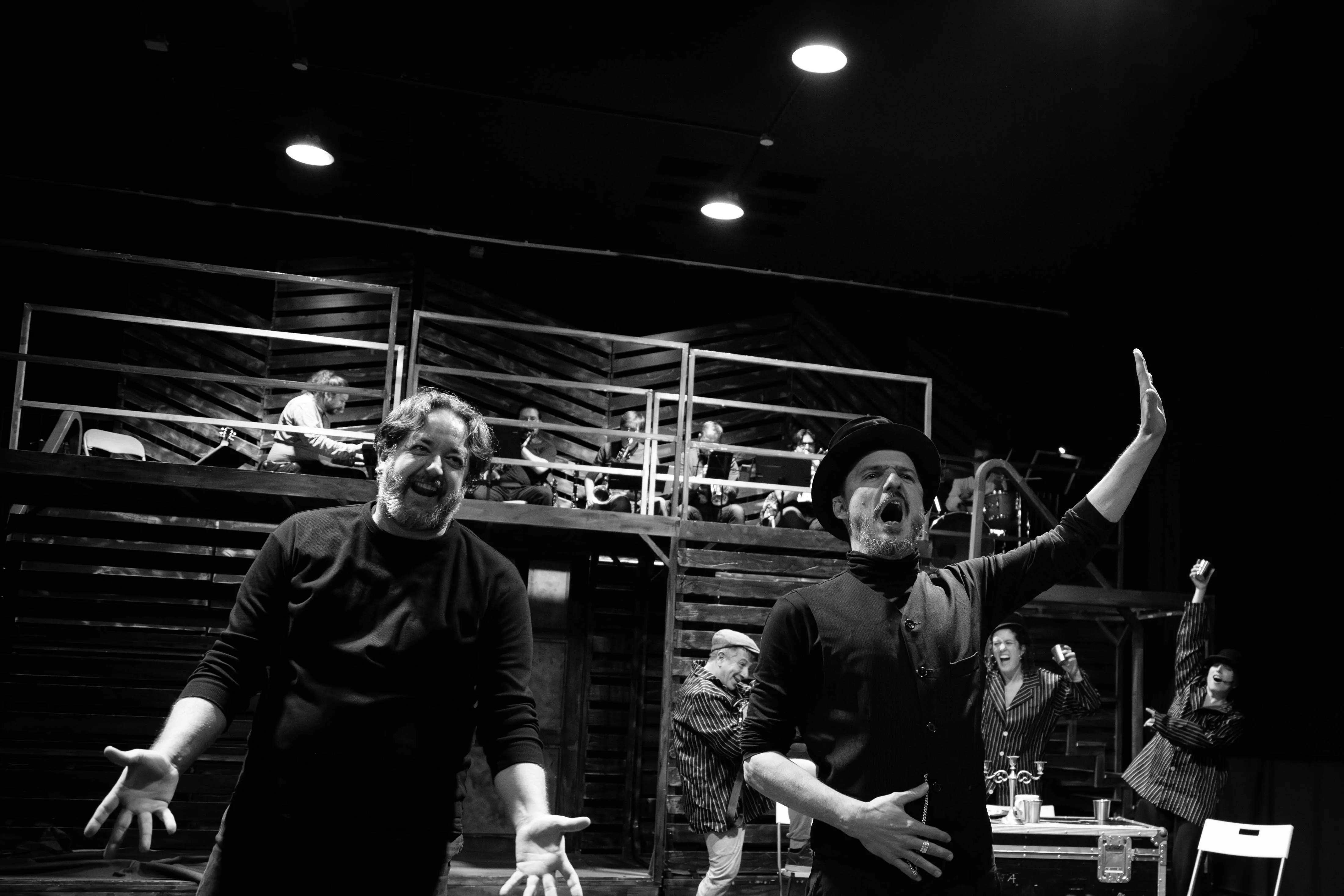 Coque Malla junto al actor Miquel Mars. CEDIDA