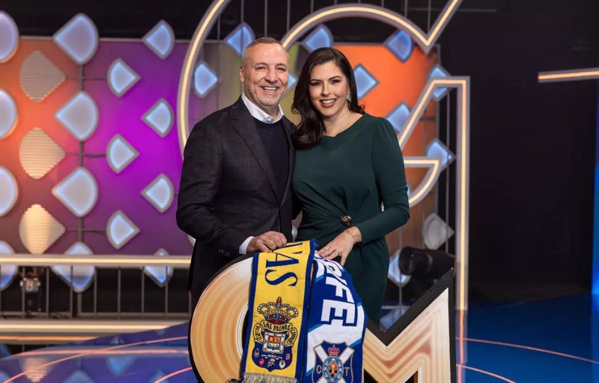 Miguel Ángel Ramírez y la presentadora de 'Gente Maravillosa', Eloísa González. RTVC