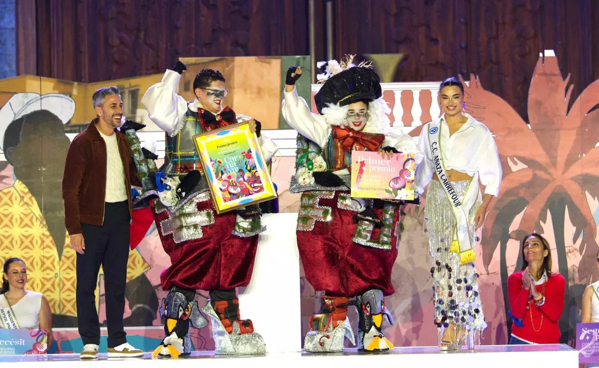 Mamelones, primer premio de Murgas Infantiles del Carnaval de Santa Cruz de Tenerife 2026./ CEDIDA