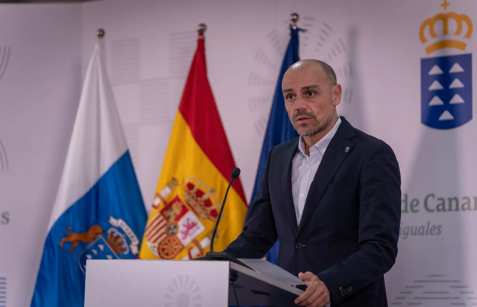 El portavoz del Gobierno de Canarias, Alfonso Cabello. GOBCAN