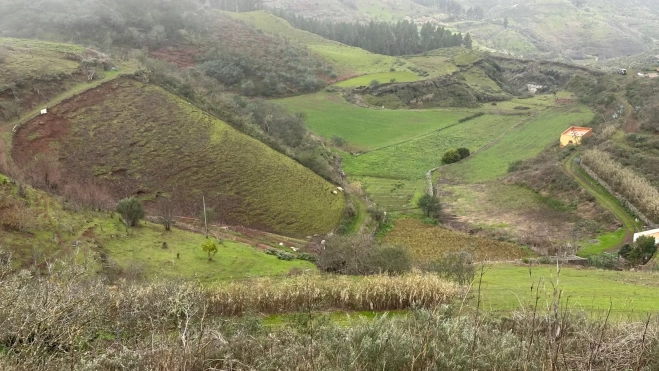 Entorno de prados y tierras de cultivo en Monte Pavón. / 