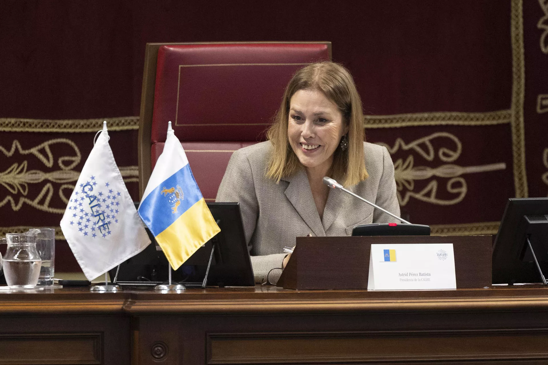 Astrid Pérez, presidenta del Parlamento de Canarias. / EFE - MIGUEL BARRETO
