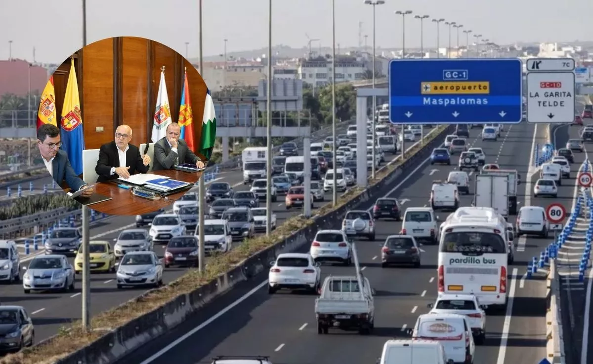 Cabildo, Gobierno, Tráfico y ULPGC firman un protocolo para reducir la densidad del tráfico en la GC-1 con la entrada escalonada del alumnado universitario.