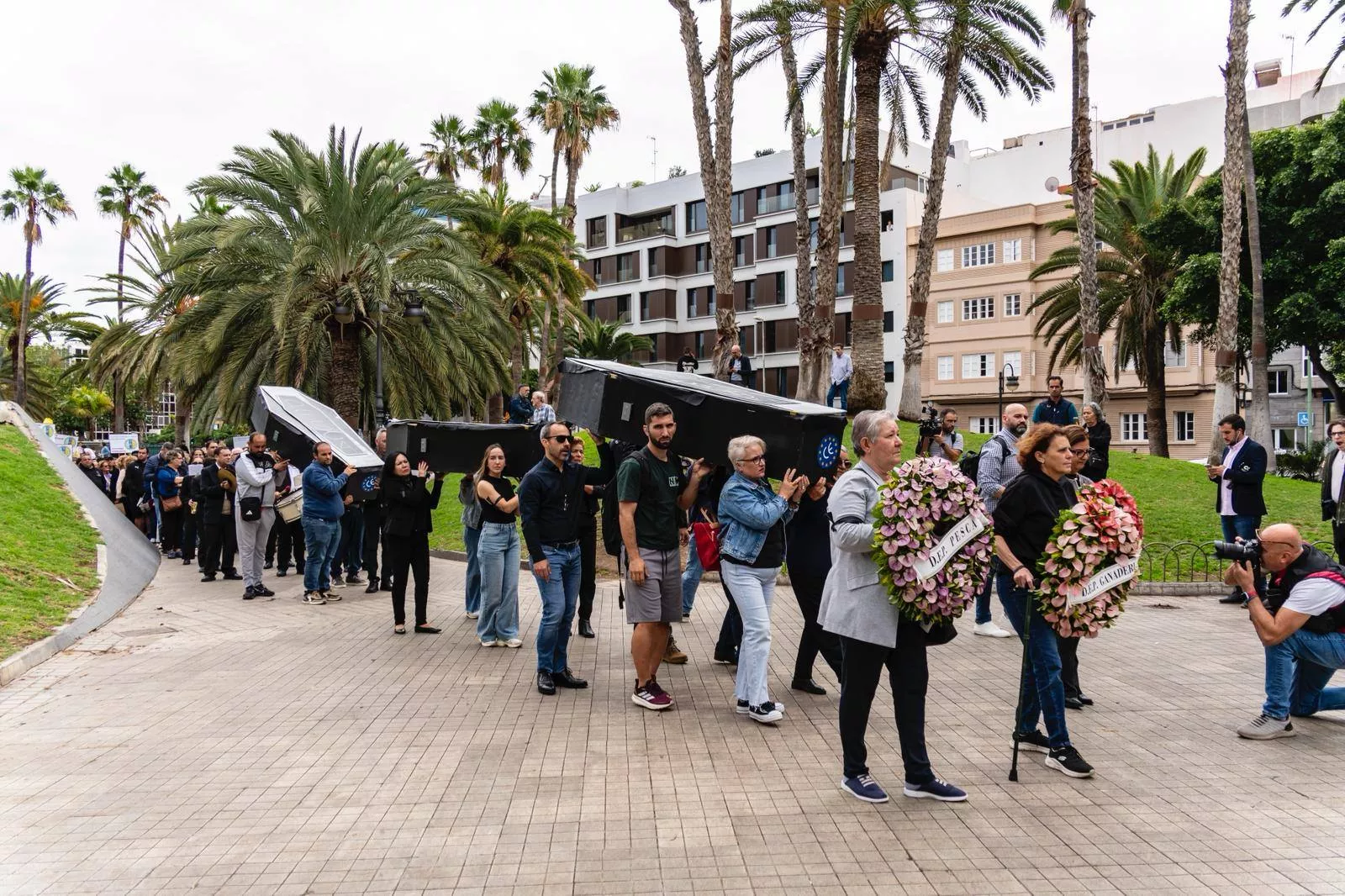 Manifestación del sector primario en Las Palmas de Gran Canaria. / ASAGA Canarias