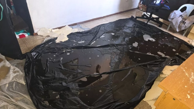 Habitaciones inundadas en las viviendas de La Paterna / CEDIDA