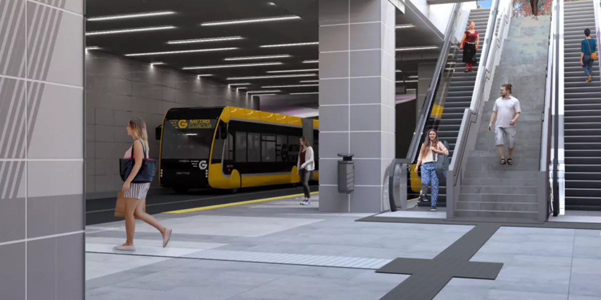 Paso inferior de Santa Catalina / GUAGUAS MUNICIPALES