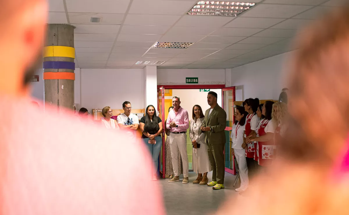 Responsables del Ayuntamiento de La Laguna en una de las escuelas infantiles / AYUNTAMIENTO DE LA LAGUNA