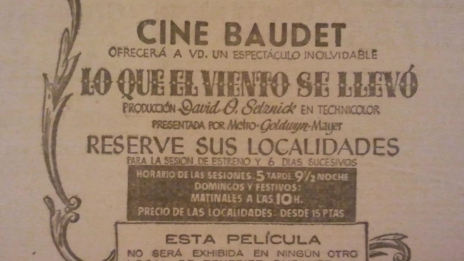 Ticket de entrada al cine Baudet|Alegando! Magazine