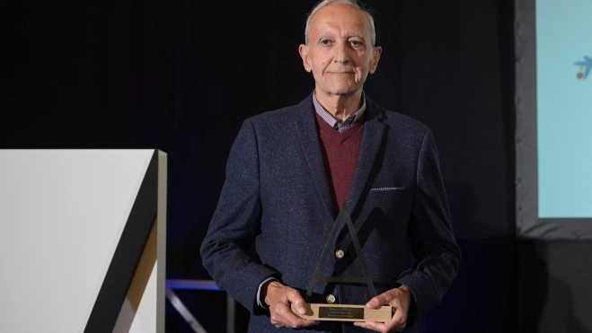Diego López, director del Museo Canario, recibe la Mención Especial de los Premios Atlántico Hoy al Liderazgo. AH