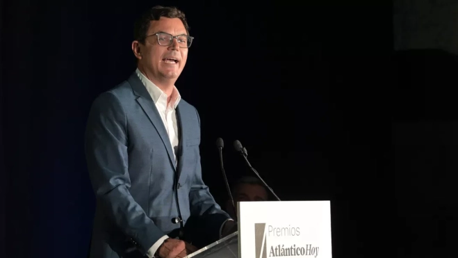 Pablo Rodríguez, consejero de Obras Públicas, en la III Edición de los Premios Atlántico Hoy al Liderazgo / TONY HERNÁNDEZ