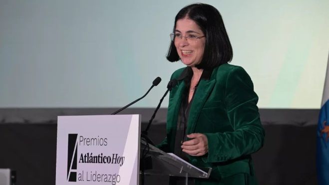 Carolina Darias, alcaldesa de Las Palmas de Gran Canaria, durante la III Edición de los Premios Atlántico Hoy al Liderazgo / TONY HERNÁNDEZ