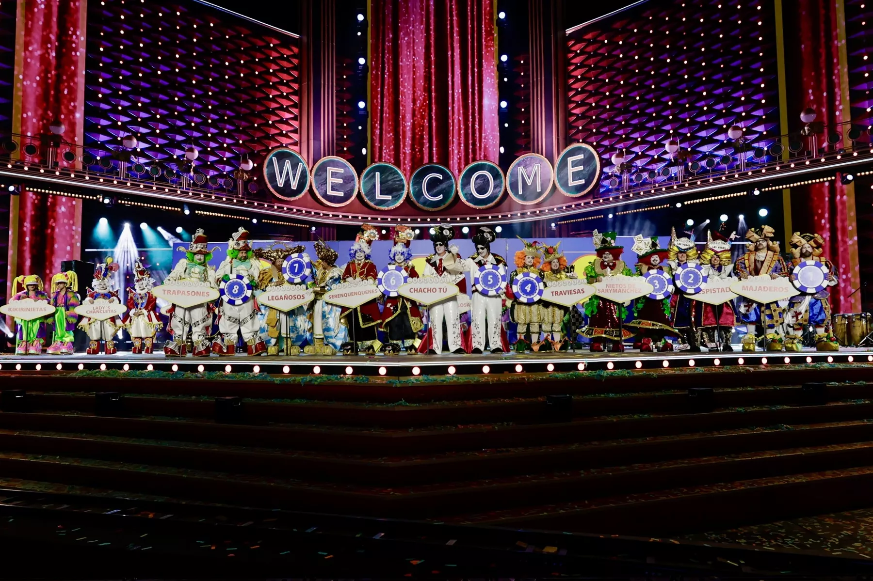 Murgas finalistas del Carnaval de Las Palmas de Gran Canaria. / AYUNTAMIENTO DE LAS PALMAS DE GRAN CANARIA