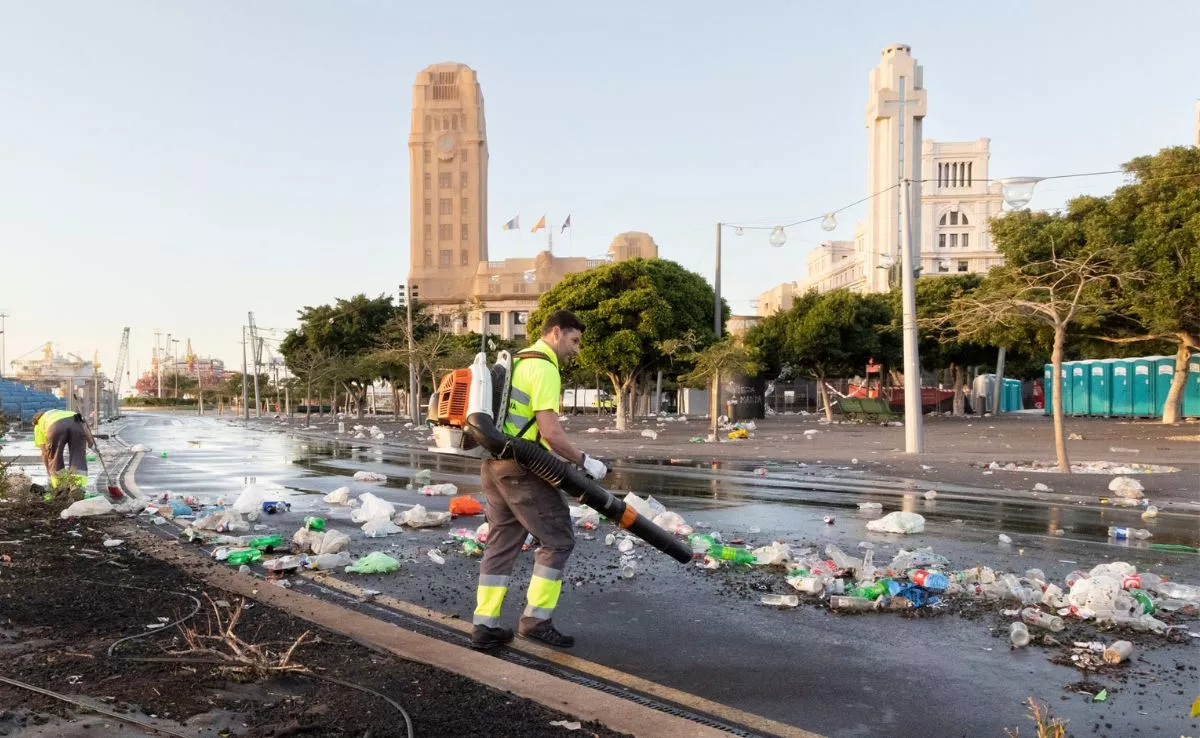 Efectivos de limpieza en el Carnaval de Santa Cruz de Tenerife|SANTACRUZLIMPIA