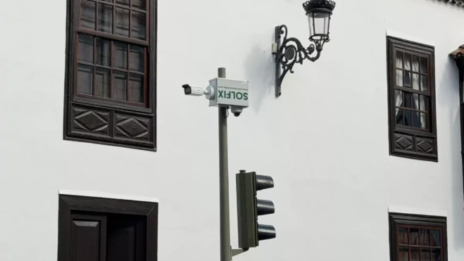 Imagen de las cámaras de tráfico ya instaladas / AYUNTAMIENTO DE SANTA CRUZ DE LA PALMA