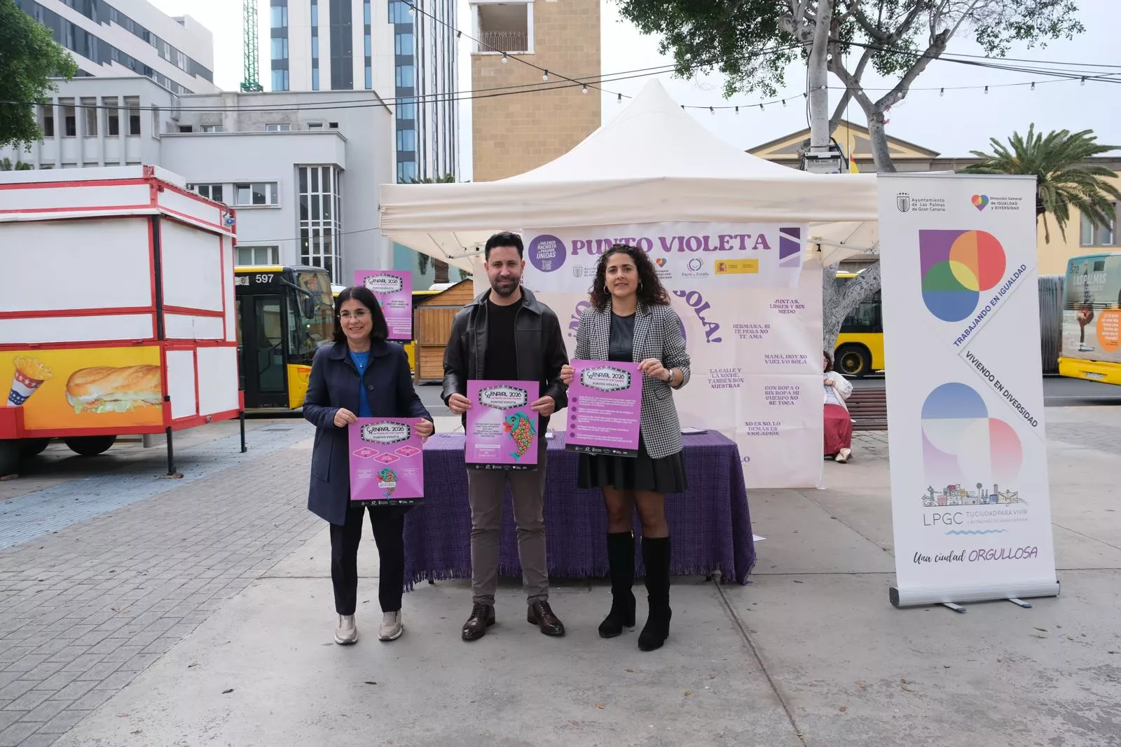 Puntos Violetas del Carnaval de Las Palmas de Gran Canaria. AH