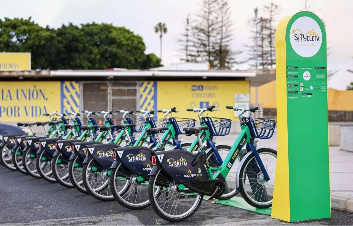 El Estadio de Gran Canaria estrena una nueva estación de Sítycleta. SAGULPA