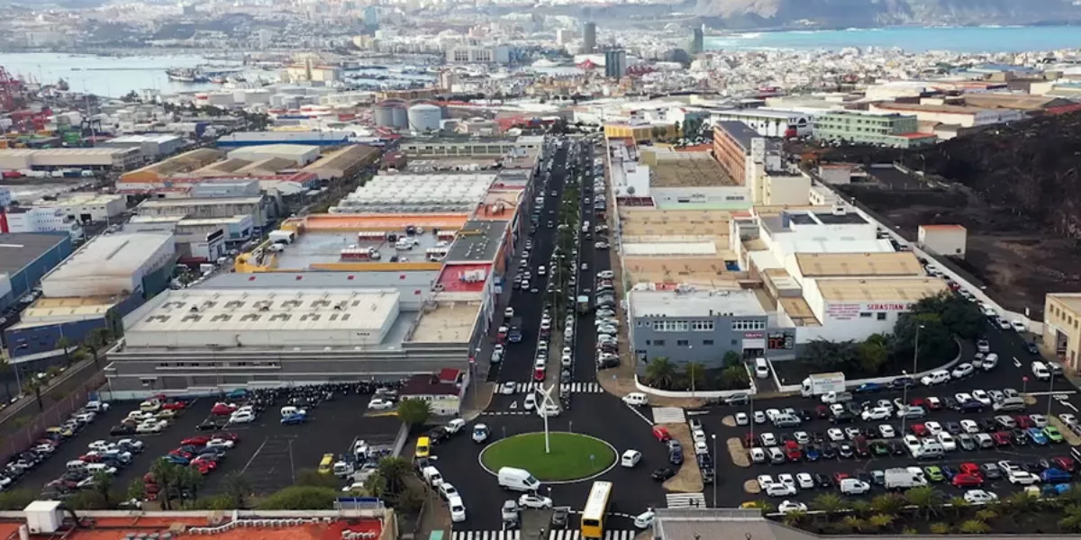 Panorámica de la zona industrial de El Sebadal / AEDAL