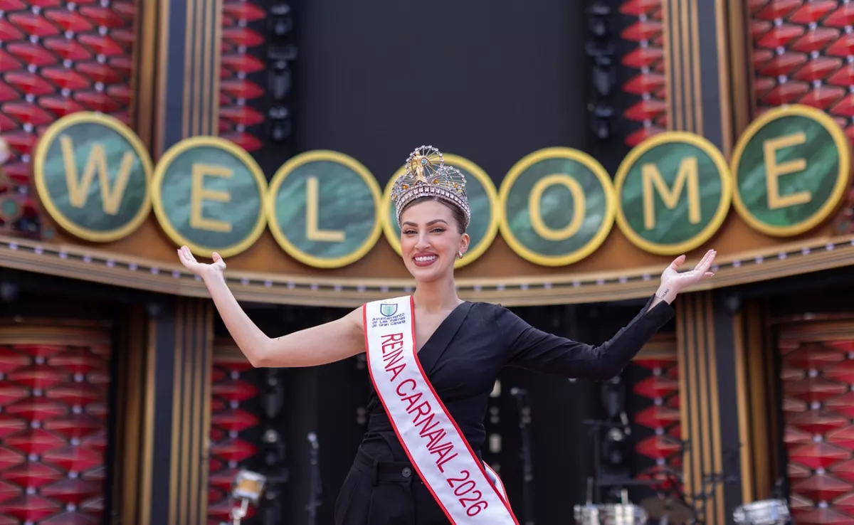 Carla Benítez González, reina del Carnaval de Las Palmas de Gran Canaria. / AH