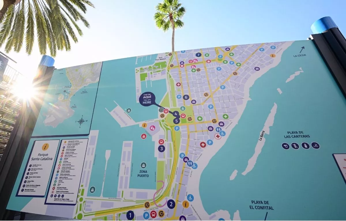 Punto señalización en Las Palmas de Gran Canaria. AH