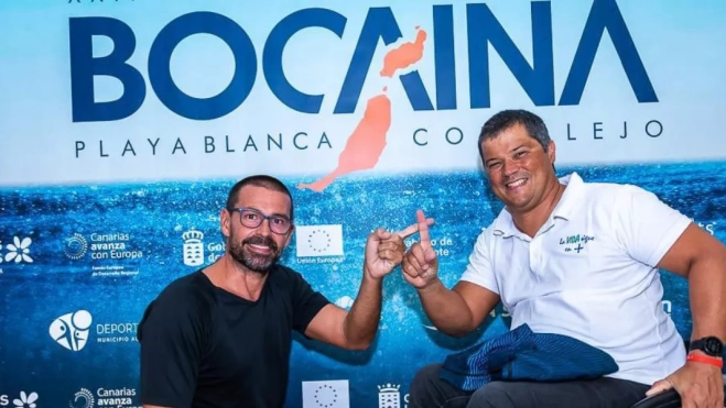 Eduardo Martínez antes de uno de los trayectos en La Bocaina / CEDIDA Eduardo Martínez antes de uno de los trayectos en La Bocaina / CEDIDA