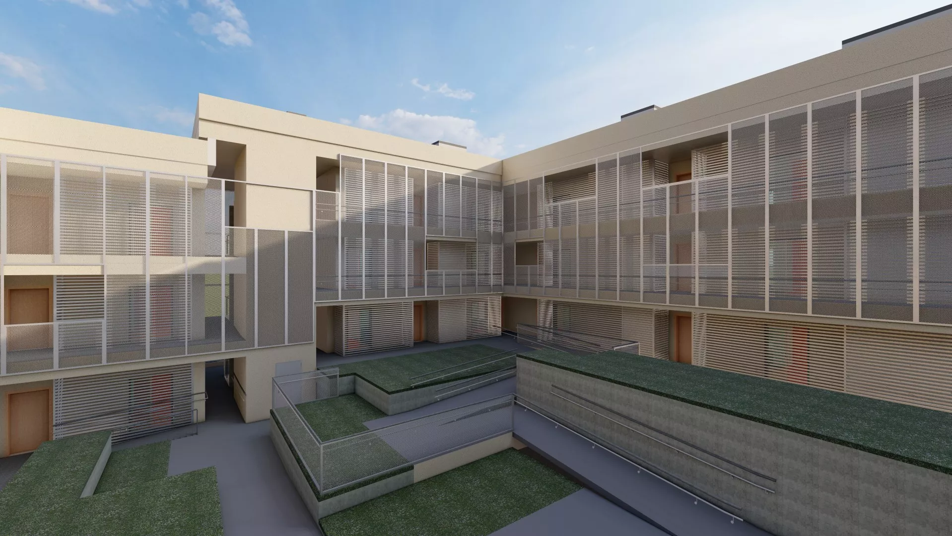 Maqueta de la construcción de 47 viviendas en el núcleo de San Isidro, en Tenerife. / CABILDO DE TENERIFE