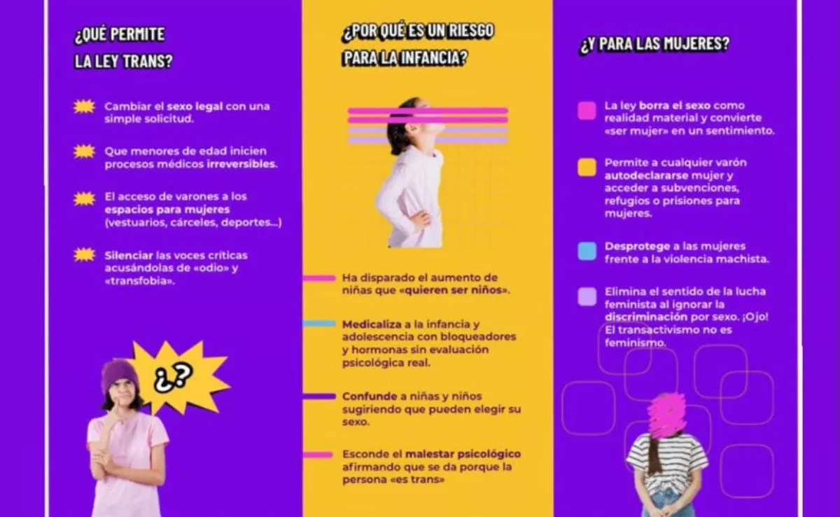 Parte del tríptico compartido entre profesionales sanitarios de centros canarios. /Redes