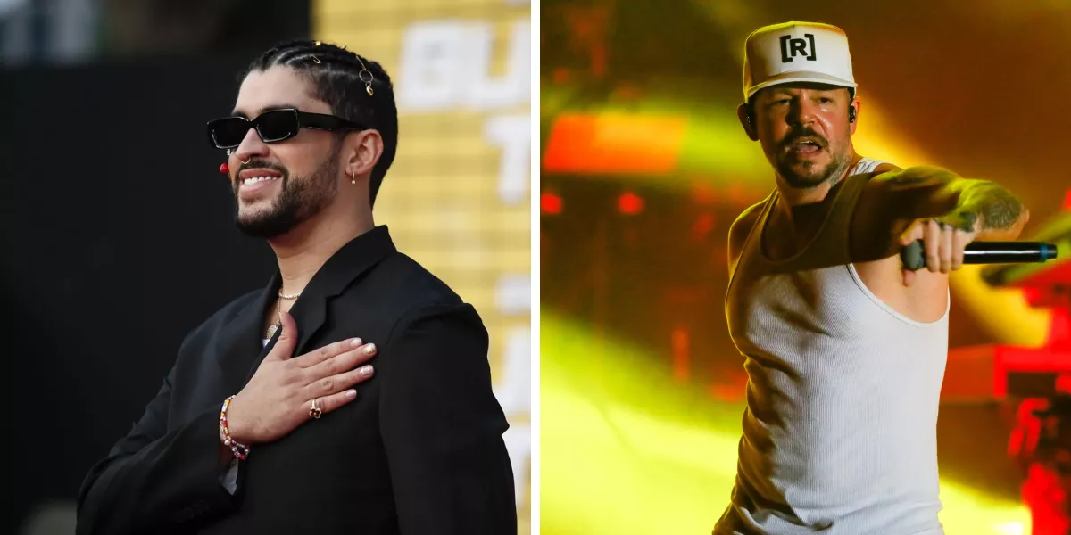 A la izquierda el cantante Bad Bunny y la derecha de la imagen Residente / MONTAJE AH
