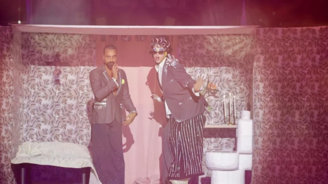 Drag Shiky (José David Batista Falcón) con un diseño del drag / LPA CARNAVAL