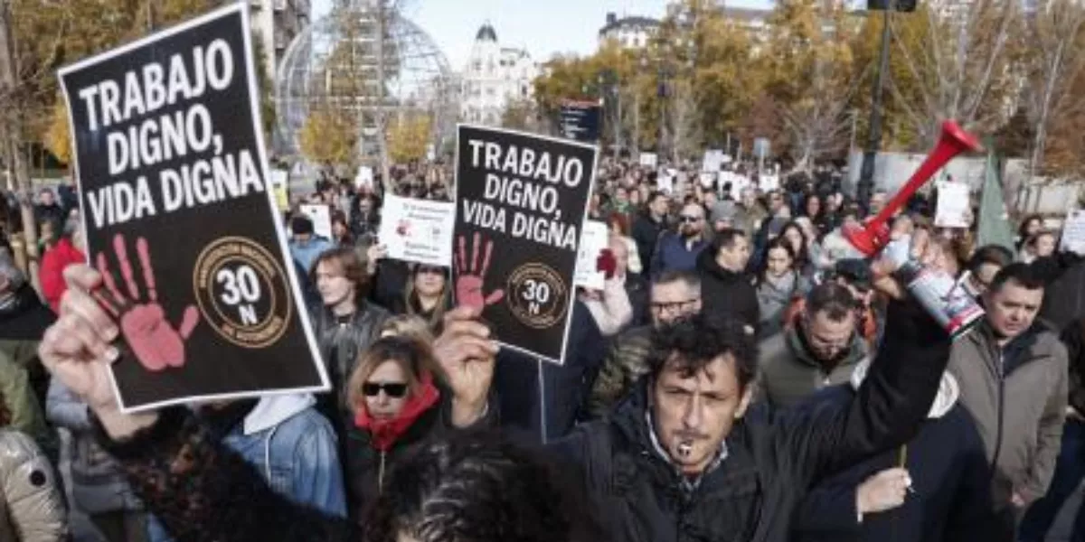 Imagen genérica de una protesta de autónomos / EFE 