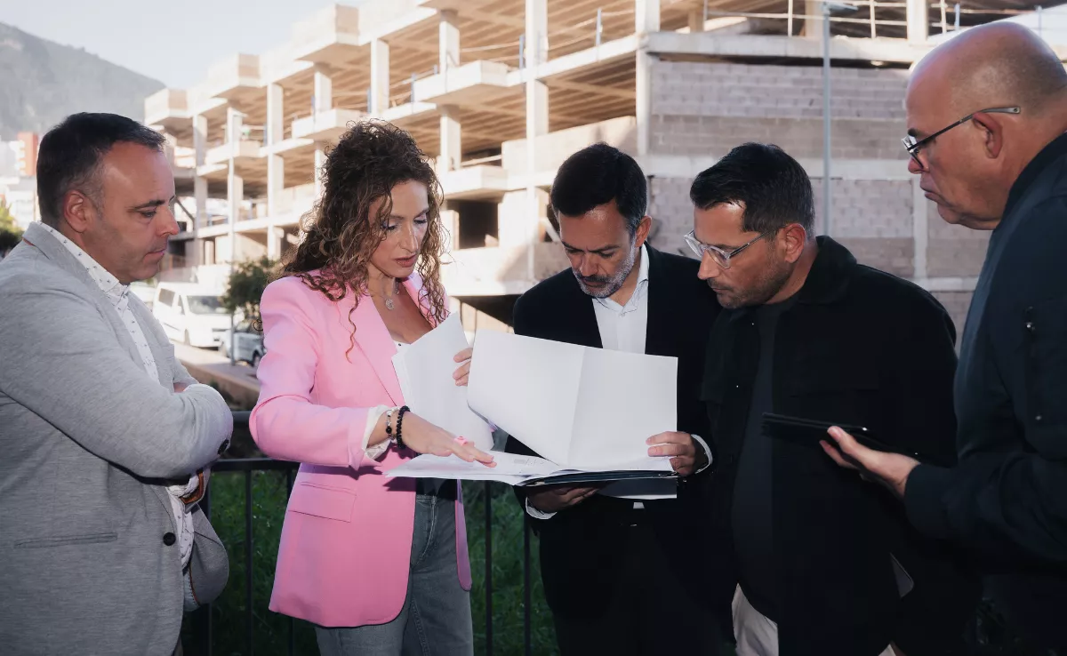 Visita al solar donde se construirán las viviendas en Los Realejos / CABILDO DE TENERIFE