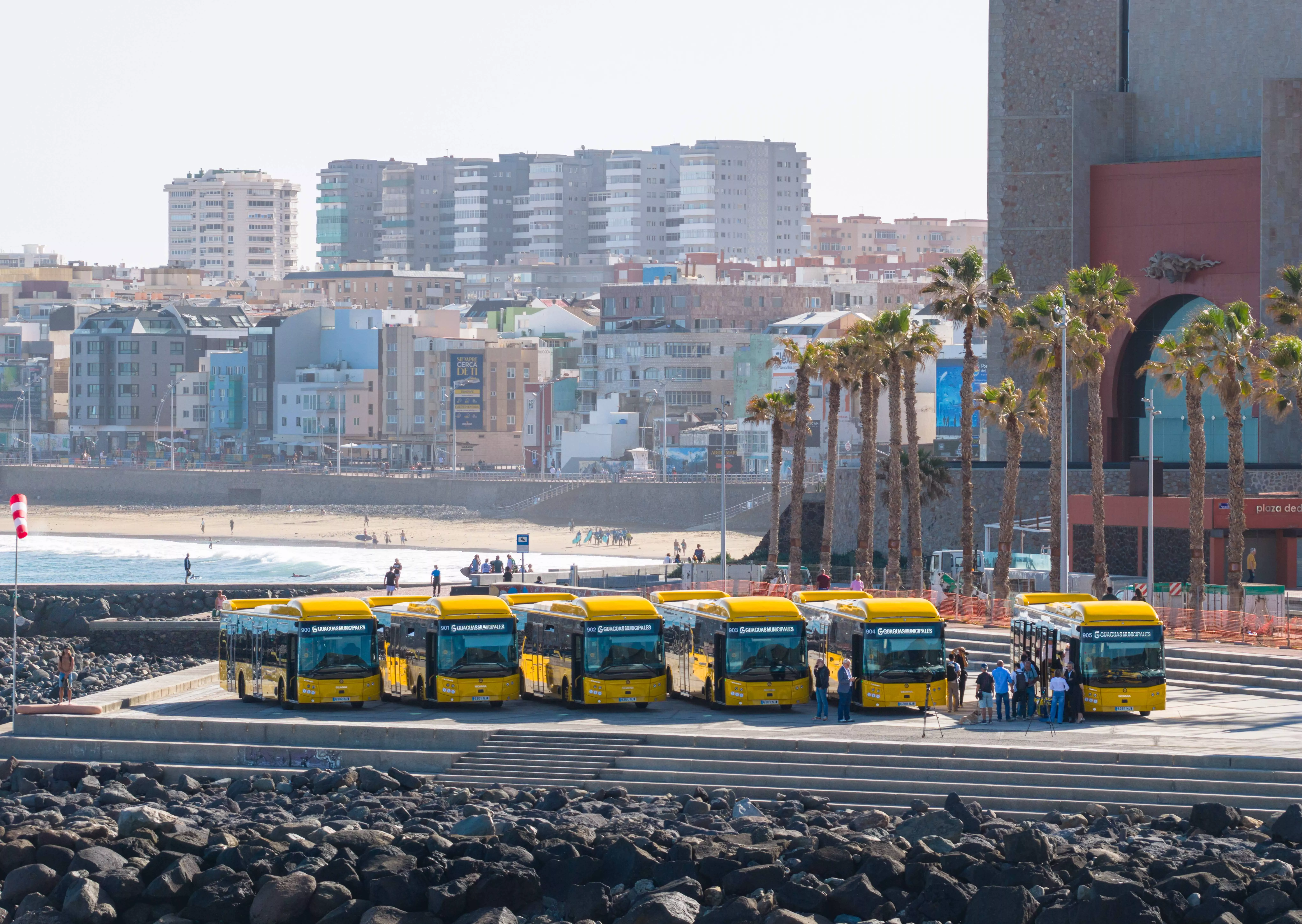 Más cómodas y menos contaminantes: así son las 24 nuevas guaguas de Las Palmas de Gran Canaria.AH