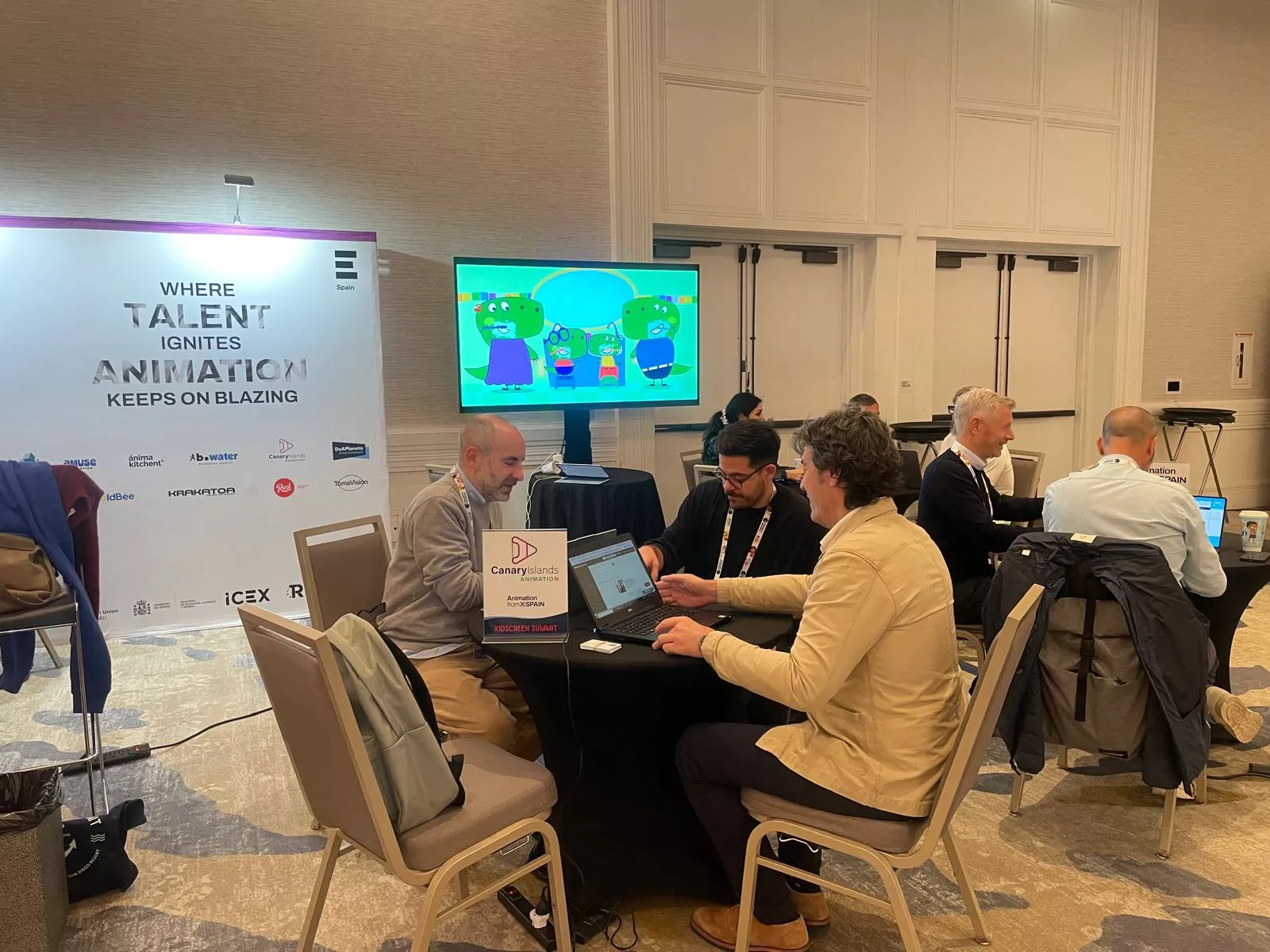 Canarias promociona sus ventajas audiovisuales en el Kidscreen Summit de San Diego. CEDIDA