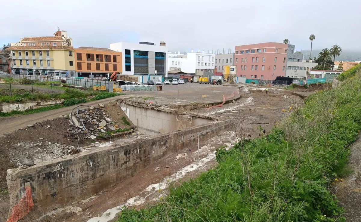 Obras del barranco de La Carnicería. /Cedida